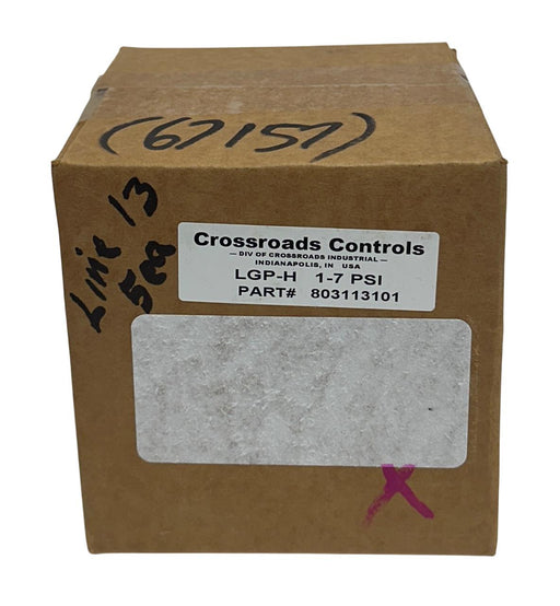 CROSSROADS 803113101 / LGP-H / AN803113101 LOW GAS PRESSURE SWITCH 1-7PSI NSFS