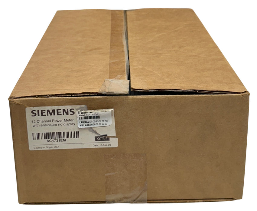 SIEMENS SC1731-EM / MD-12HD NETWORKED METERING SYSTEM 12-CHNL POWER METER NSMP