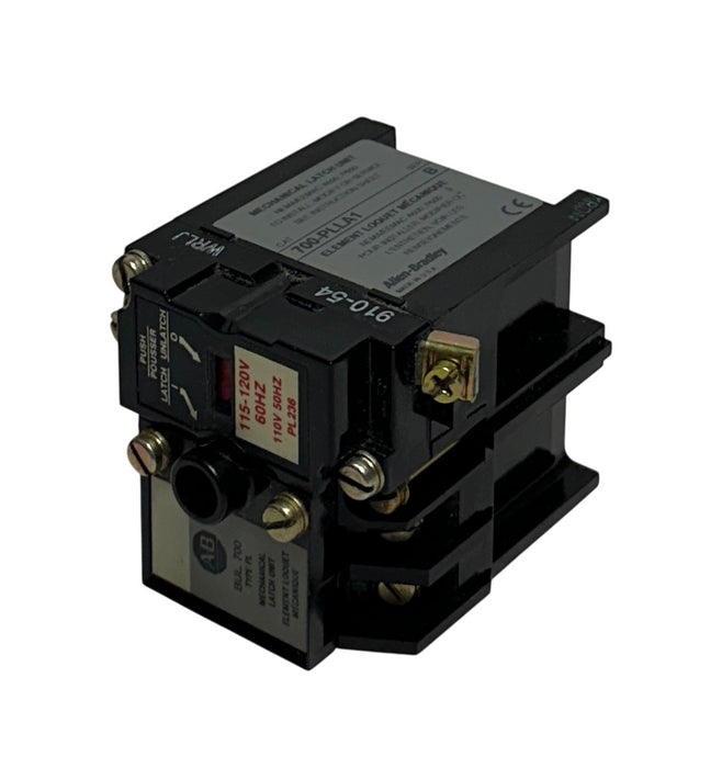 ALLEN BRADLEY 700-PLLA1 /B BULLETIN 700 TYPE PL MECHANICAL LATCH 115-120V NSNP