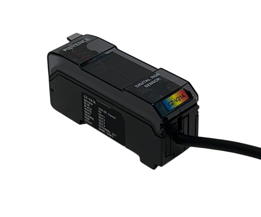 KEYENCE CZ-V21A / CZV21A FIBER OPTIC AMPLIFIER UNIT SENSOR 24VDC NPN OUTPUT NSMP