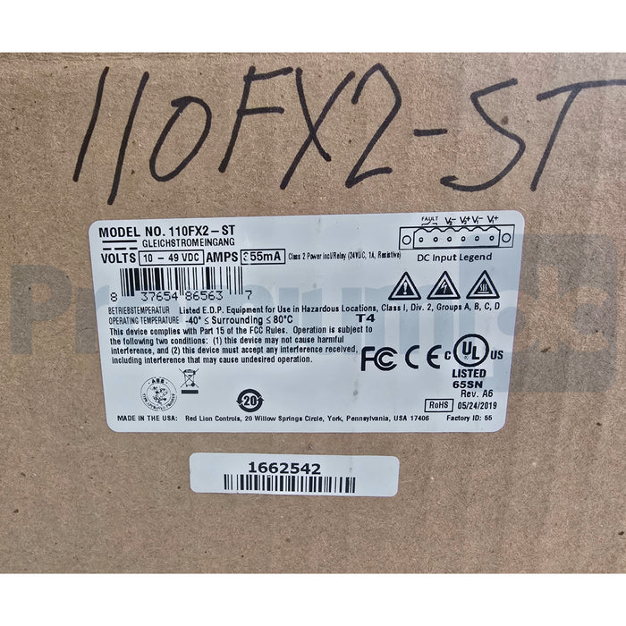 RED LION N-TRON 110FX2-ST INDUSTRIAL EtherNet SWITCH  10-PORT 110FX2ST NSMP