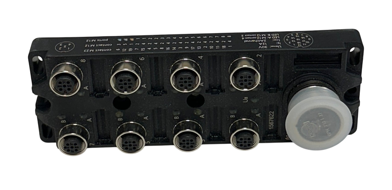 ESCHA 8I/OM12-5P3T / 8045647 M12 JUNCTION ANALOG I/O MODULE 8-WAY M23 NSMP