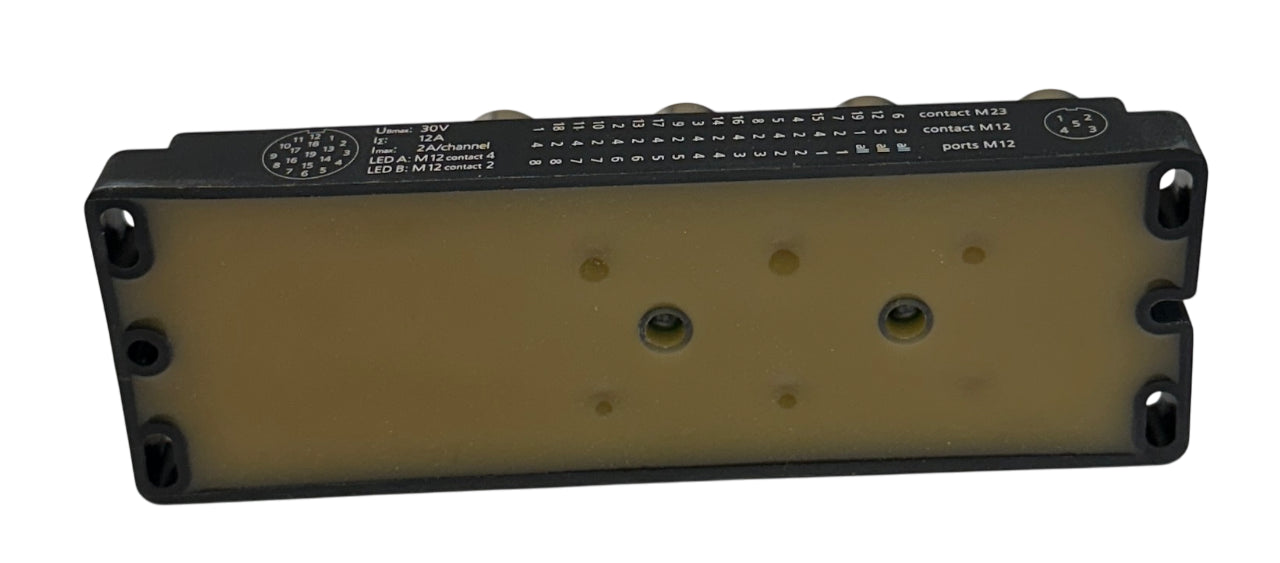 ESCHA 8I/OM12-5P3T / 8045647 M12 JUNCTION ANALOG I/O MODULE 8-WAY M23 NSMP