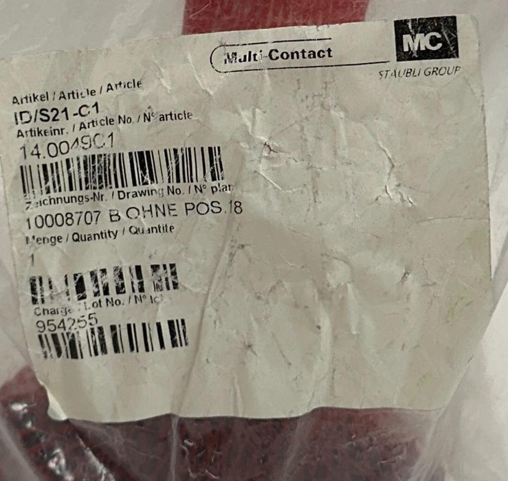 STAUBLI Multi-Contact ID/S21-C1 / 14.0049C1 ELECTRICAL CONNECTOR 800A M20 NSMP