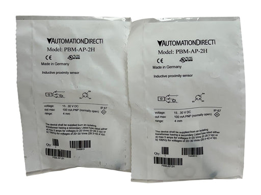 2 AUTOMATIONDIRECT PBM-AP-1H / PBMAP1H INDUCTIVE PROXIMITY SENSORS PNP NSMP