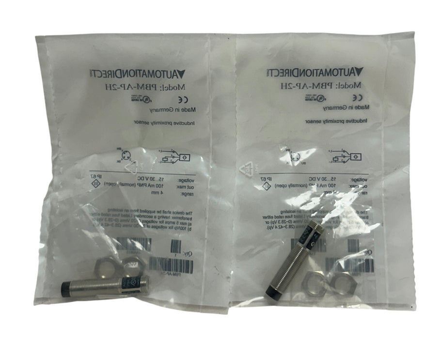 2 AUTOMATIONDIRECT PBM-AP-1H / PBMAP1H INDUCTIVE PROXIMITY SENSORS PNP NSMP