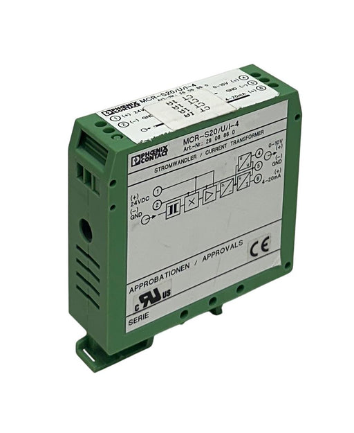 PHOENIX CONTACT MCR-S20/U/I-4 / 2808860 CURRENT TRANSFORMER 24VDC 4-20mA USNP