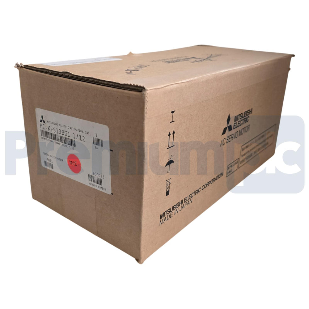 MITSUBISHI HC-KFS13BG1-1/12 / HC-KFS13 SERVO MOTOR 200W, BRAKE, GEAR 1/12 NSFS
