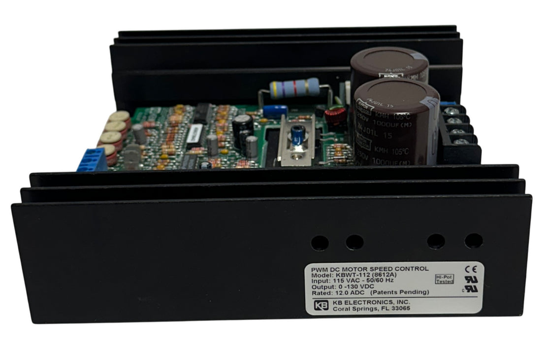 KB ELECTRONICS KBWT-112 ( 8612A ) PWM DC MOTOR SPEED CONTROL 115VAC INPUT NSPI