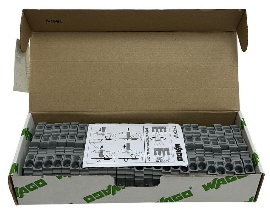 25 WAGO 2010-1301 / 20101301 TOPJOB S 3-CONDUCTOR THROUGH TERMINAL BLOCKS NSMP