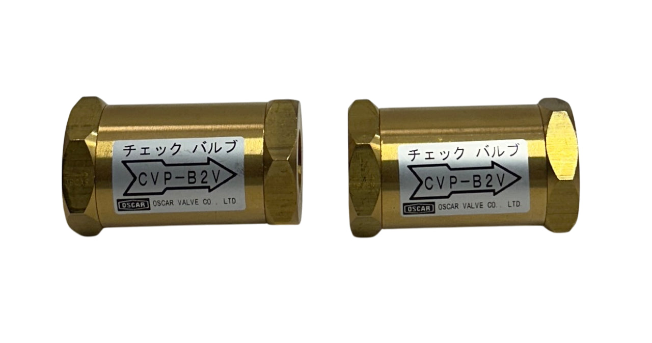 2 OSCAR YAMAMOTO CVP-B2V / CVPB2V CHECK VALVES OEM BRASS NSMP