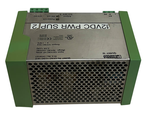 PHOENIX CONTACT QUINT PS-120AC/12DC/10/F / 2938167 POWER SUPPLY 78-104-7300 USNP