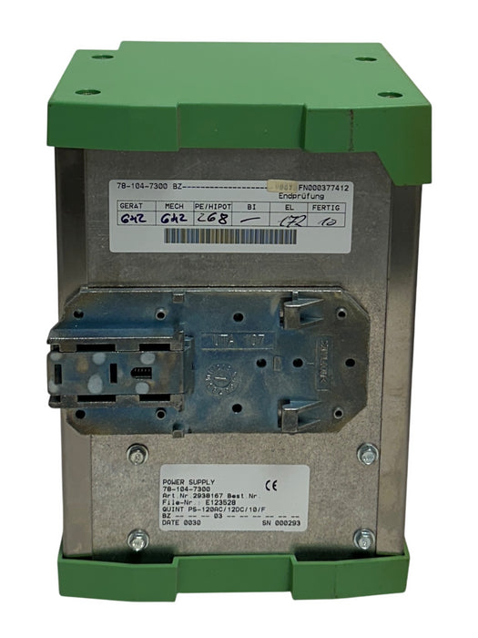 PHOENIX CONTACT QUINT PS-120AC/12DC/10/F / 2938167 POWER SUPPLY 78-104-7300 USNP