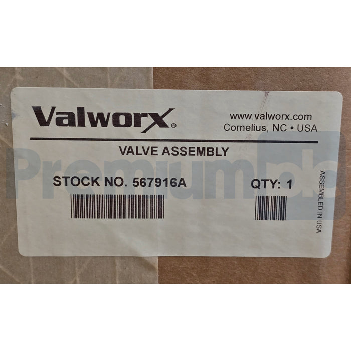 VALWORX 567916A 2" ELECTRIC ACTUATED 3-WAY BRASS T-DIVERTER VALVE 110VAC 561862A