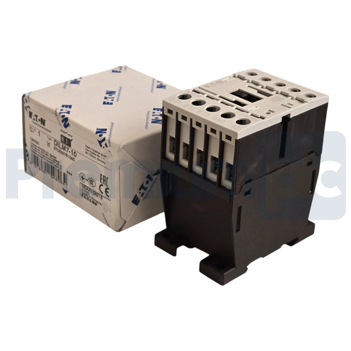EATON XTCE007B10AD - DILM7-10 XT IEC CONTACTOR 7A, 120V DC COIL, 3P DILM710 NSMP