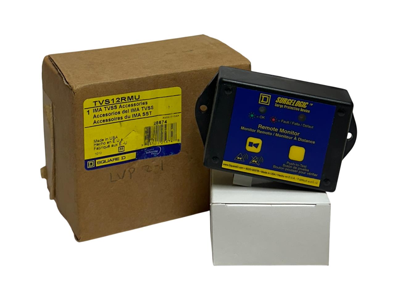 SQUARE D TVS12RMU SURGELOGIC REMOTE MONITOR IMA TVSS ACCESSORIES 12V OEM NSMP