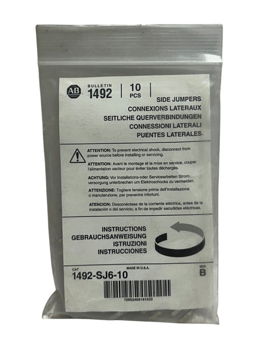 50 ALLEN BRADLEY 1492-SJ6-10 /B BULLETIN 1492 SIDE JUMPERS GRAY OEM NSMP