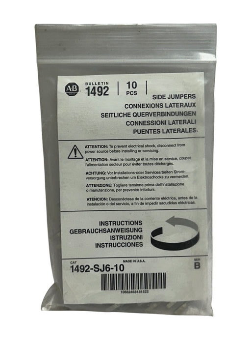 50 ALLEN BRADLEY 1492-SJ6-10 /B BULLETIN 1492 SIDE JUMPERS GRAY OEM NSMP