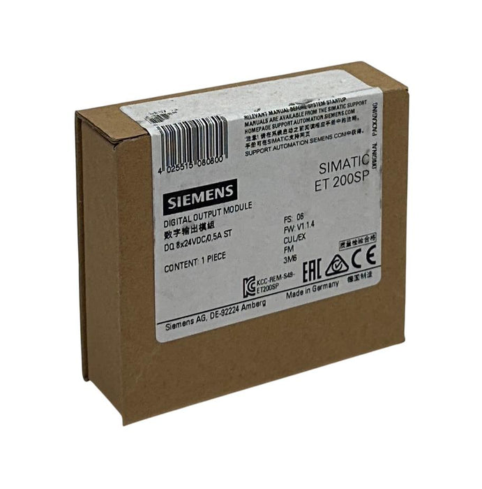 SIEMENS 6ES7 132-6BF00-0BA0 SIMATIC ET200SP DIGITAL OUTPUT MODULE 24VDC NSFS *