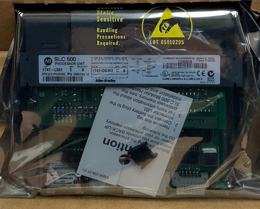 ALLEN BRADLEY 1747-L531 /E SLC 5/03 PROCESSOR MODULE 8K MEMORY 1747L531 NSMP