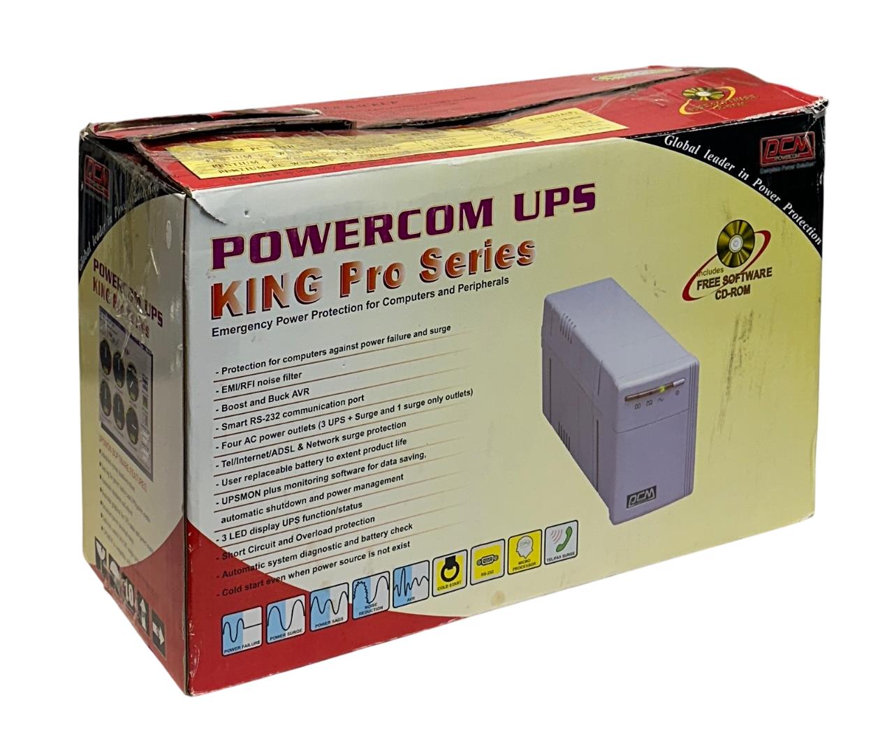 POWERCOM UPS KIN-525AP / KIN525AP KING Pro Series EMERGENCY POWER BACKUP NSMP
