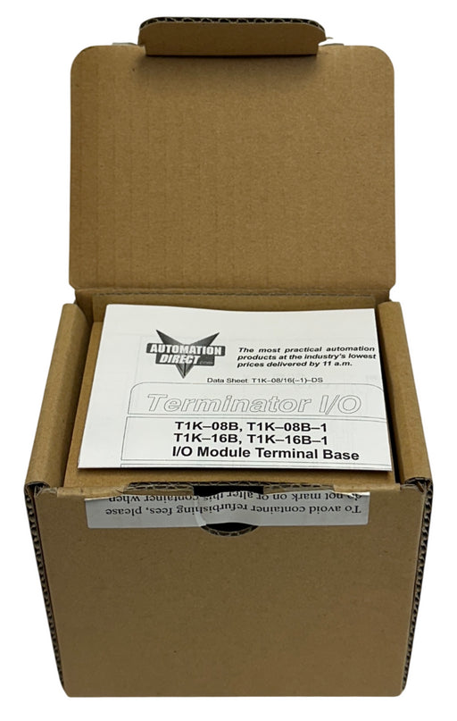 AUTOMATIONDIRECT T1K-08B / T1K08B TERMINATOR HALF-SIZE TERMINAL BASE 24-PIN NSMP