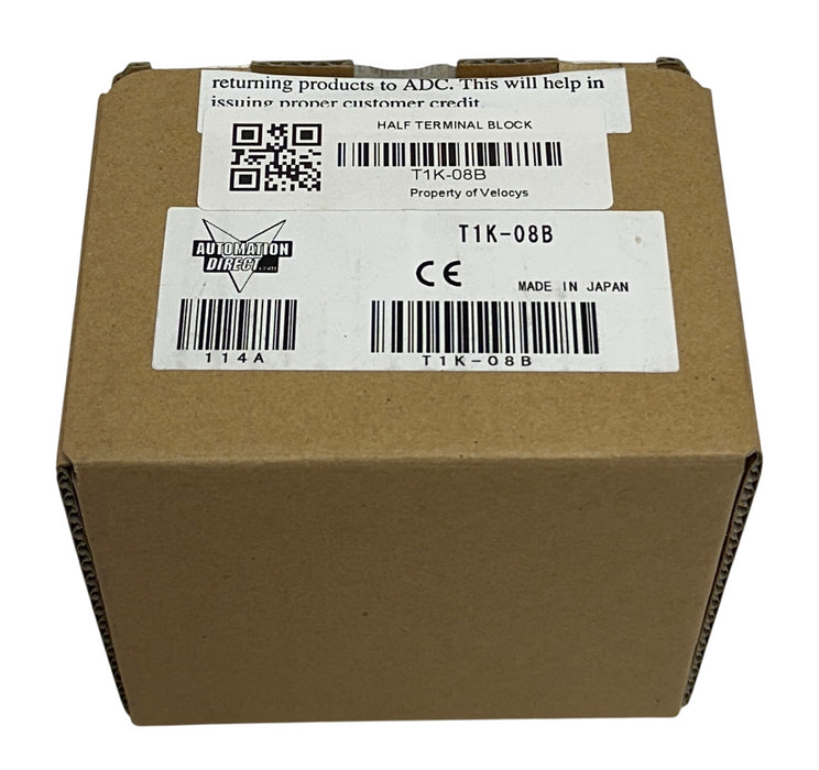 AUTOMATIONDIRECT T1K-08B / T1K08B TERMINATOR HALF-SIZE TERMINAL BASE 24-PIN NSMP