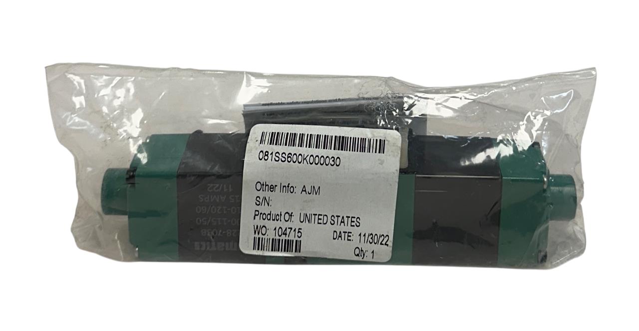 ASCO NUMATICS 081SS600K000030 MARK 8 SERIES SOLENOID VALVE DOUBLE-DIRECTED NSFS