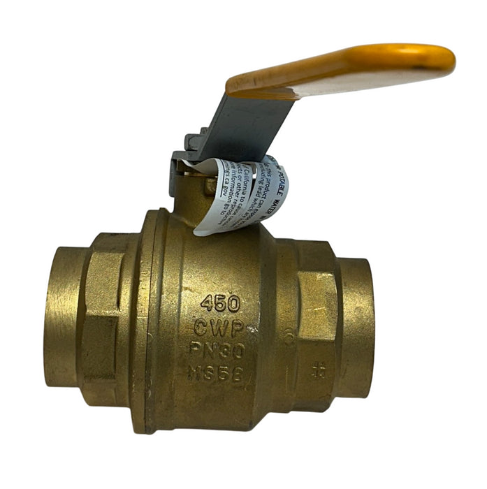 RuB INC S.42 / S42 SOLDER-ENDS BALL VALVE 2-1/2'' 450CWP PN30 MS58 BRASS NSNP