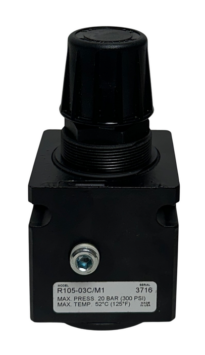 PARKER R105-03C/M1 / R10503CM1 PNEUMATIC REGULATOR 20BAR (300PSI) 3/8'' NSMP