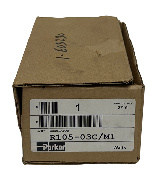 PARKER R105-03C/M1 / R10503CM1 PNEUMATIC REGULATOR 20BAR (300PSI) 3/8'' NSMP