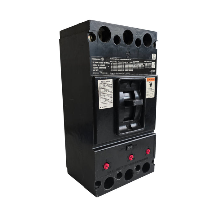 EATON WESTINGHOUSE LB3400F CIRCUIT BREAKER 3P 400A 5680D03G08 w/ 300A TRIP NSNP