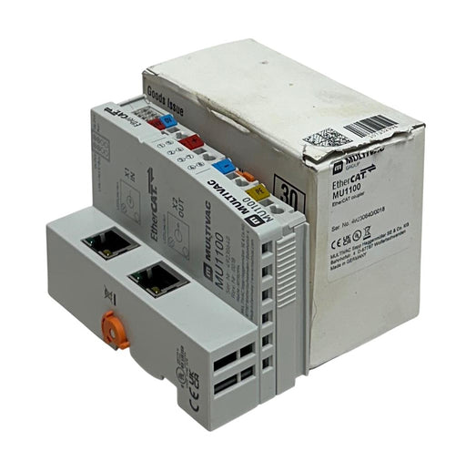 BECKHOFF MULTIVAC MU1100 EtherCAT COUPLER MODULE 24V 107352994 LED NSMP