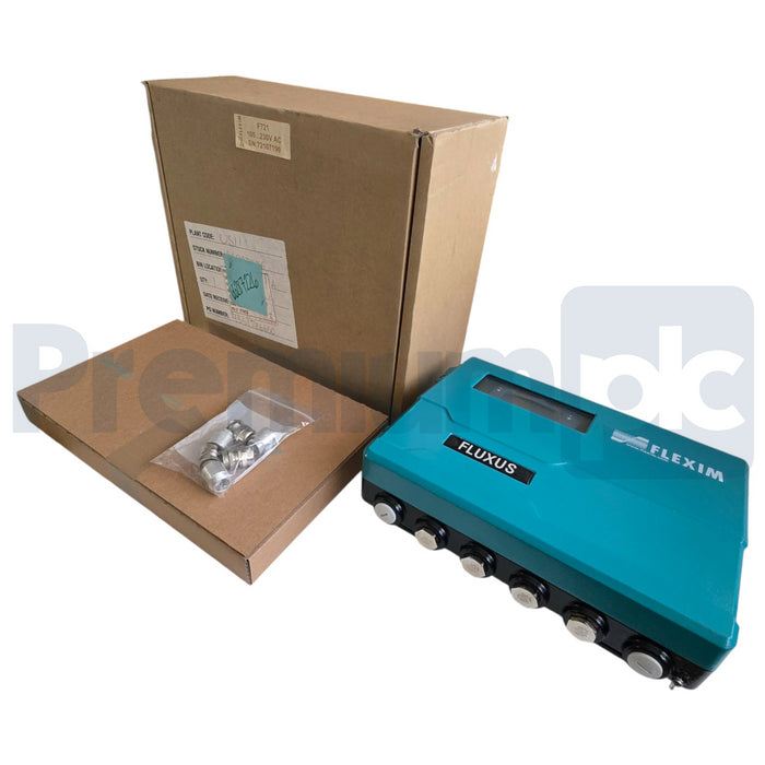EMERSON / FLEXIM FLUXUS F721 ULTRASONIC FLOWMETER LIQUID 2-CHANNEL 100-230V NSMP
