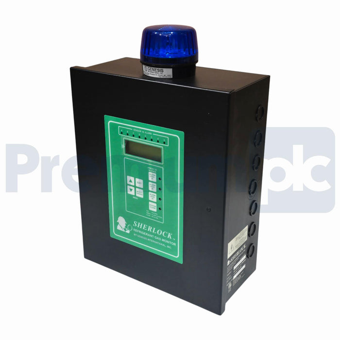 GENESIS INTL. 60-0037 SHERLOCK 804 (SHER804) REFRIGERANT GAS MONITOR 8-ZONE NSNP