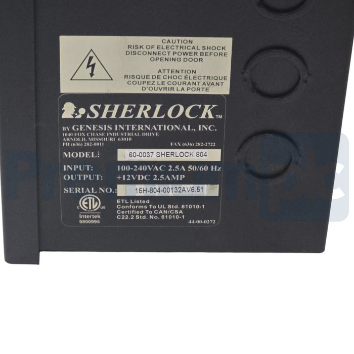 GENESIS INTL. 60-0037 SHERLOCK 804 (SHER804) REFRIGERANT GAS MONITOR 8-ZONE NSNP