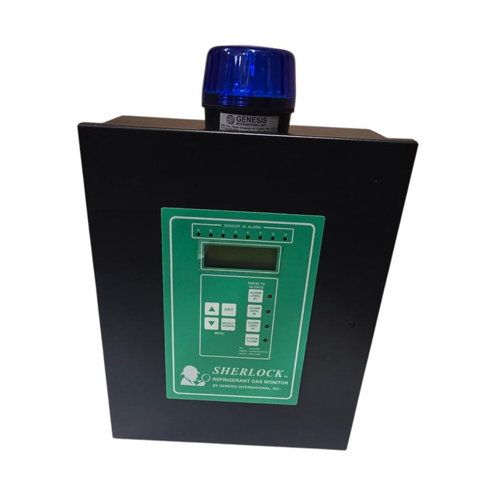 GENESIS INTL. 60-0037 SHERLOCK 804 (SHER804) REFRIGERANT GAS MONITOR 8-ZONE NSNP