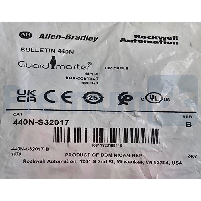 Allen Bradley 440N-S32017 /B Guardmaster Sipha Non-Contact Safety Switch NSFS