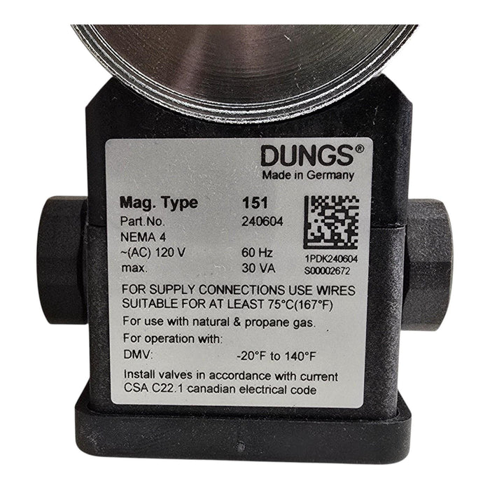 Dungs 246515 / 246-515 Replacement Coil Mag Nr. 151 AC 120V NEMA 4X 240604 NSMP