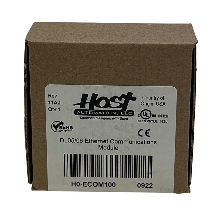 HOST AUTOMATION H0-ECOM100 / DL05/06 Ethernet COMMUNICATIONS MODULE 11AJ NSFS