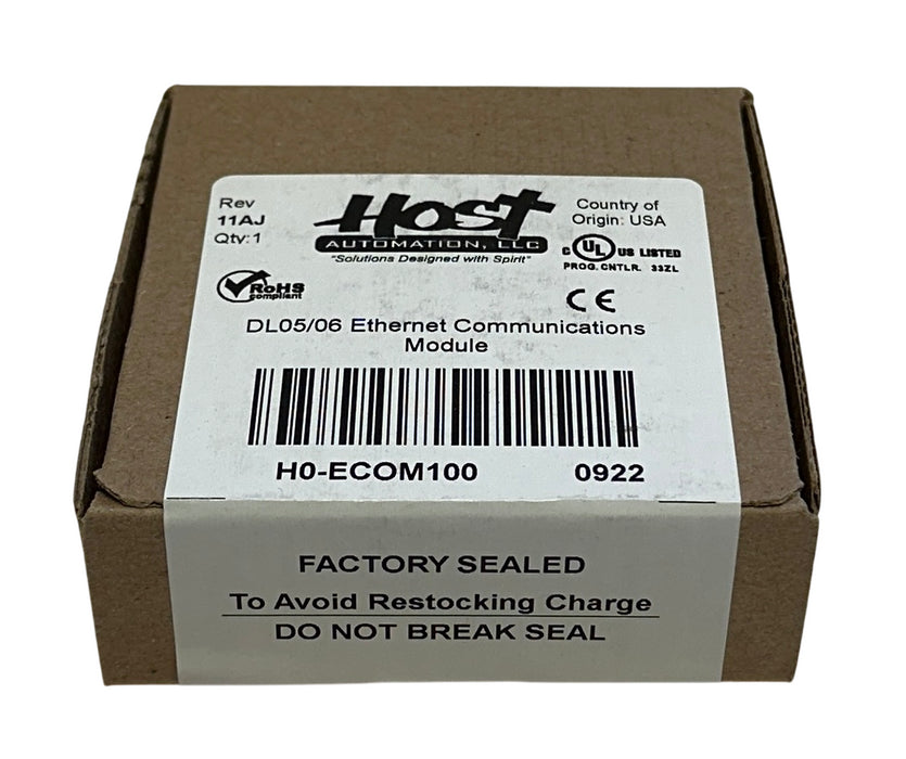 HOST AUTOMATION H0-ECOM100 / DL05/06 Ethernet COMMUNICATIONS MODULE 11AJ NSFS