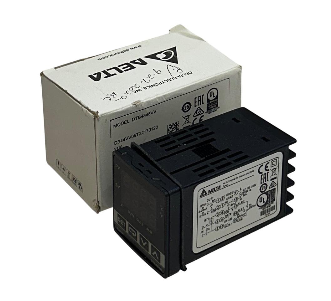 DELTA DTB4848VV ADVANCED TEMPERATURE CONTROLLER 100-240VAC 50/60Hz DTB4848 NSMP