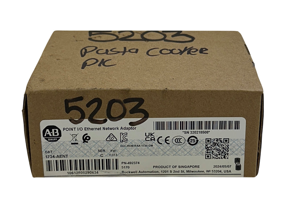 ALLEN BRADLEY 1734-AENT /C POINT I/O Ethernet NETWORK ADAPTER 1734AENT NSFS