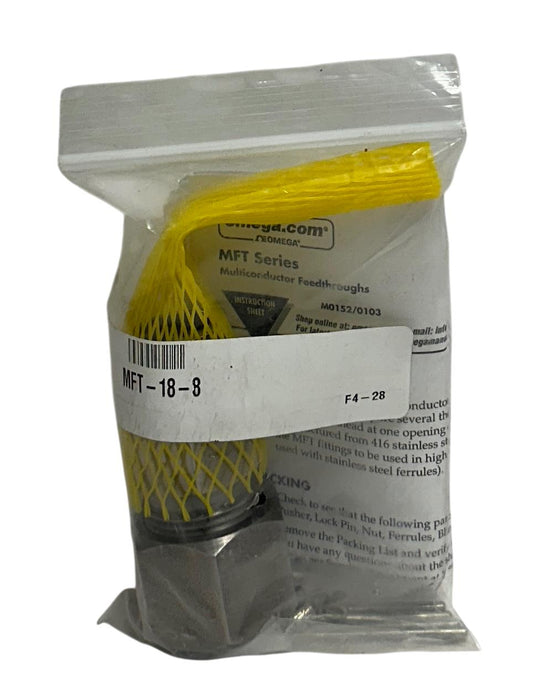 OMEGA MFT-18-8 / MFT188 MFT SERIES MULTICONDUCTOR FEEDTHROUGH FOR SEALING NSMP