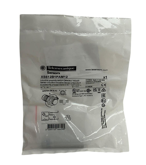 TELEMECANIQUE XS612B1PAM12 INDUCTIVE PROXIMITY SWITCH / SENSOR 12-48V 4mm NSFS