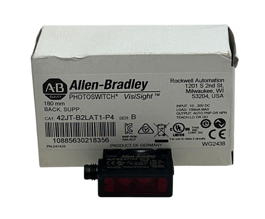 ALLEN BRADLEY 42JT-B2LAT1-P4 /B PHOTOSWITCH VisiSight PHOTOELECTRIC SENSOR NSMP