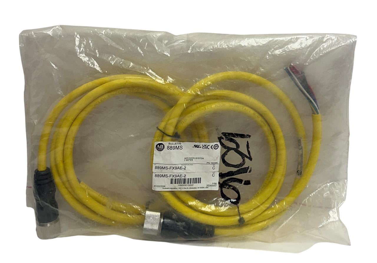 2 ALLEN BRADLEY 889MS-FX9EA-2 /C BULLETIN 889MS CORDETS / PATCH CORD M23 2M NSMP