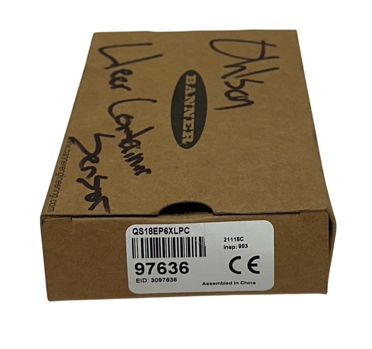 BANNER QS18EP6XLPC / 97636 ALL PURPOSE PHOTOELECTRIC SENSOR 10-30VDC 2M NSMP
