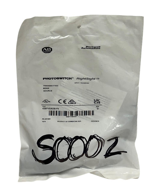 ALLEN BRADLEY 42EF-E2EZB-F4 /D PHOTOSWITCH RightSight BEAM SOURCE 10.8-30V NSFS