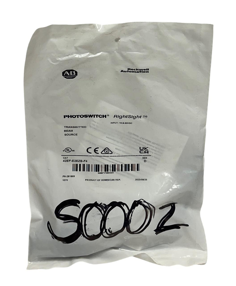 ALLEN BRADLEY 42EF-E2EZB-F4 /D PHOTOSWITCH RightSight BEAM SOURCE 10.8-30V NSFS